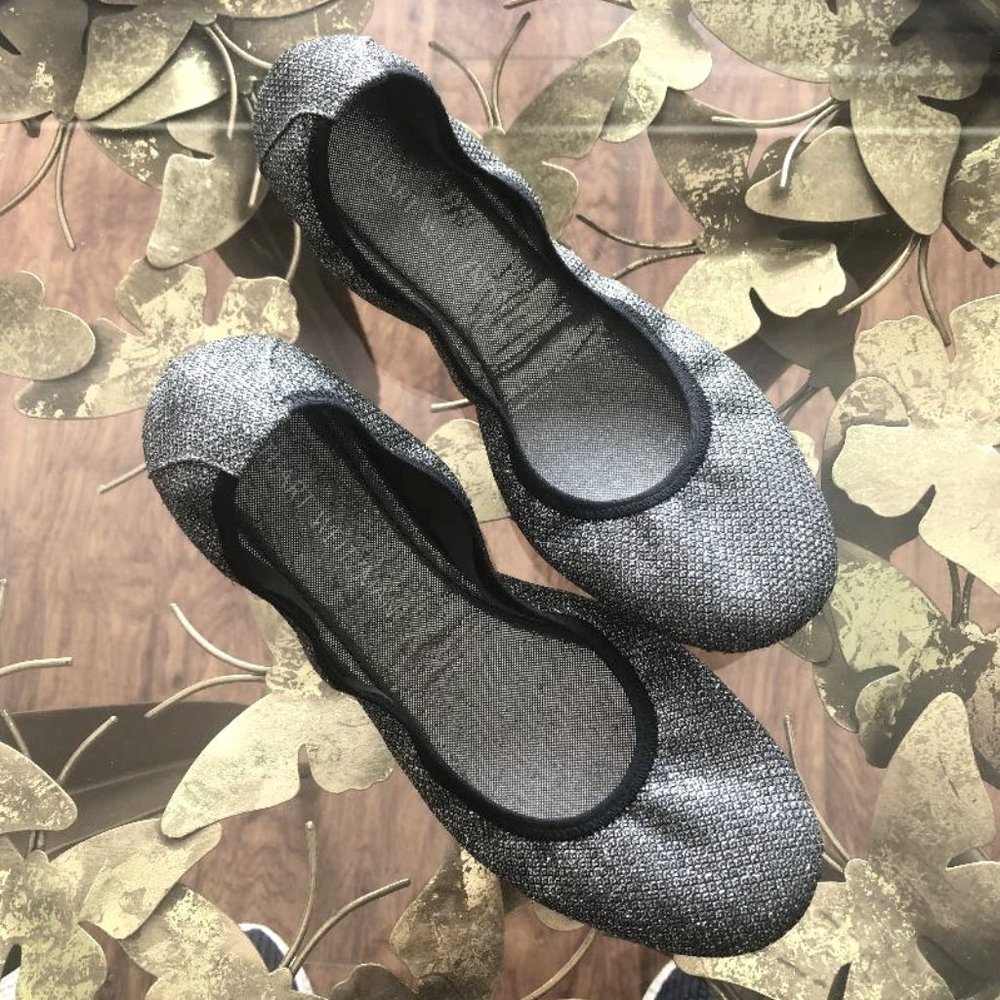 Stuart Weitzman Metallic Ballet Flats